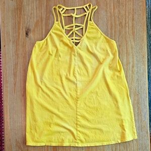 Strappy Yellow Tank Top 💛